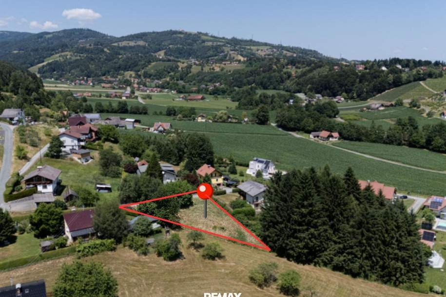 Ihr Platz fürs Traumhaus – Sonniger Baugrund in Toplage von Bad Schwanberg, Grund und Boden-kauf, 85.000,€, 8541 Deutschlandsberg