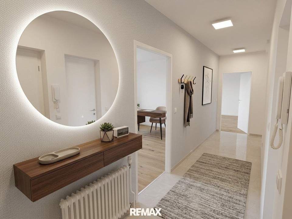 Erstvermietung nach Sanierung | 3,5 Zimmer 95m² Wohnfläche zzgl. Balkon & KFZ Abstellplatz