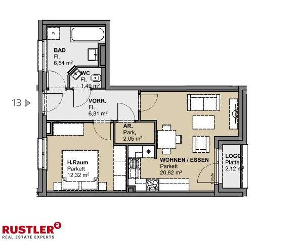 2 Zimmerwohnung in 1230 Wien