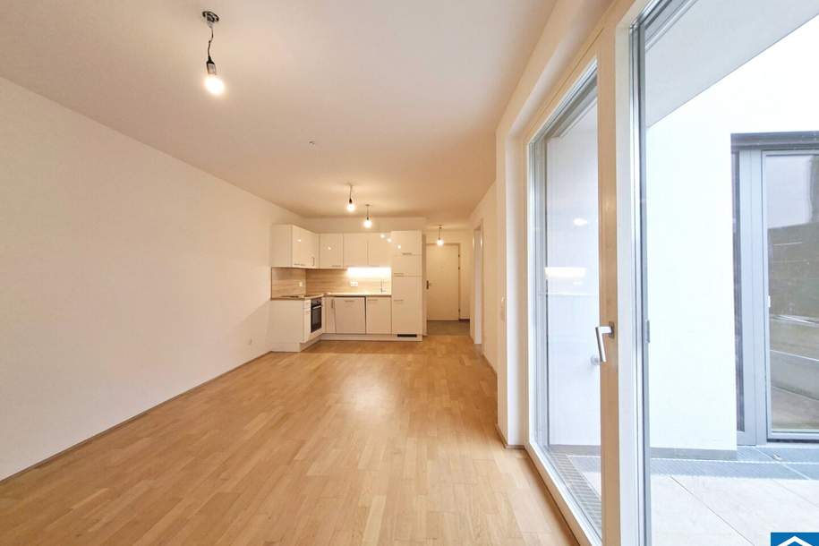 Leopold XXI – Moderne 3-Zimmer-Wohnung mit Terrasse für Naturliebhaber!, Wohnung-miete, 1.199,00,€, 1210 Wien 22., Donaustadt