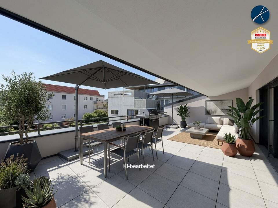 OPEN HOUSE am 18. September: Großzügiger Dachgeschoßtraum mit 58m² Terrasse (Top 10) - Erstbezug!