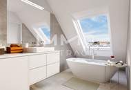 Licht- und sonnendurchflutetes Penthouse mit 65 qm Dachterrasse (Neubau, Erstbezug)