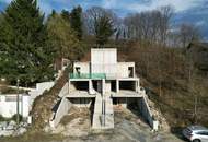 ROHBAU - MODERNES DOPPELHAUS