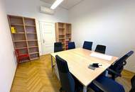 KLIMATISIERTES 139 m2 ALTBAUBÜRO - KANZLEI, 3 Zimmer, Komplettküche, 2 Bäder, Parketten, Gonzagagasse, U2/U4-Nähe