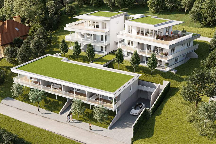 VELDEN AM WÖRTHER SEE - LUXURIOSE WOHNUNGEN MIT WEITBLICK + NEUBAU + PROVISIONSFREI FÜR DEN KÄUFER!, Wohnung-kauf, 403.000,€, 9220 Villach Land