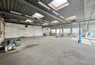 SOLIDE BASIS FÜR GROSSE PLÄNE - Grosse Halle / Werkstatt - Parkplätze - Wohnmöglichkeit