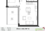 Pauschalmiete inklusive Warmwasser & Heizung - Moderne 2-Zimmer-Wohnung mit schöner Hofterrasse - Stilvolle Ausstattung