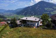 Baugrundstück mit Blick über das Zillertal