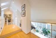 Gartentrakt in Grinzing: Penthouse auf Jahrhundertwendehaus mit großen Terrassen und Grünblick