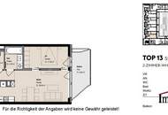 TOPLAGE und ERSTBEZUG: Hofseitige, moderne 2-Zimmerwohnung mit Balkon! Besichtigung ab Februar 2025 möglich!