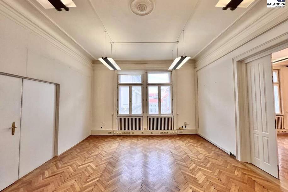 360° TOUR // KLASSISCHES ALTBAUBÜRO NAHE ALBERTINA, Gewerbeobjekt-miete, 4.328,65,€, 1010 Wien 1., Innere Stadt