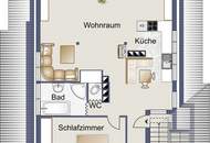 Dachgeschoßwohnung mit Blick über Saalfelden