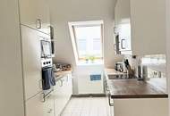 VIKTORGASSE, TERRASSENHIT, 77 m2 Dachgeschoß mit 55 m2 Terrasse, 2 Zimmer, Wohnküche, Wannenbad, Parketten, U1-Nähe