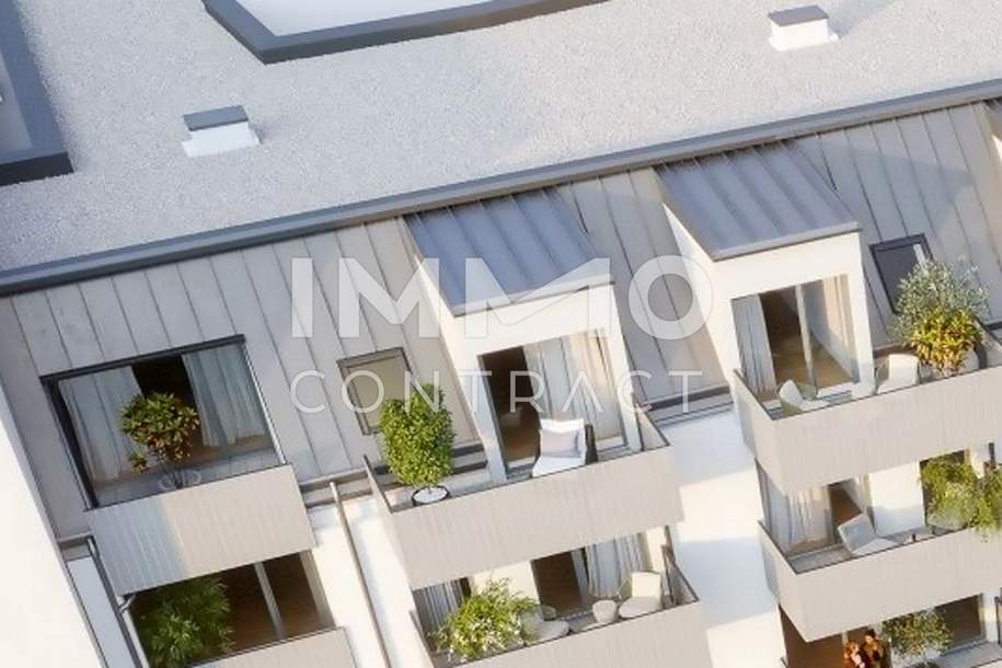 TRAUM! Dachgeschoss Wohnung U3 2 Zimmer + Balkon - 1 bedroom apartment + balcony =DAS LAURENZ=, Wohnung-kauf, 354.800,€, 1110 Wien 11., Simmering