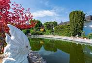2100 Korneuburg Exklusive Villa - zwei getrennte Wohneinheiten - mit großem Schwimmteich unweit Bahnhof