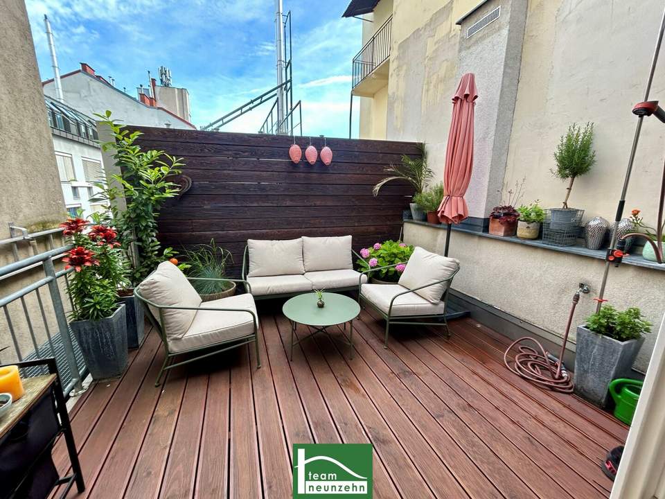 Rarität im Barock-Häuschen! Charmante Altbau-DG-Maisonette-Wohnung Nähe Augarten! Neben der U2! Wohngenuss auf 3 Ebenen mit Terrasse!