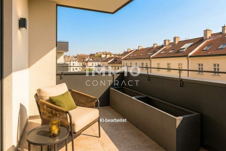 Parkside Schönbrunn – Exklusiver Erstbezug mit Westbalkon nahe Schloss Schönbrunn, Wohnung-kauf, 309.000,€, 1120 Wien 12., Meidling