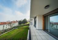 Exklusiver Neubau Erstbezug - 4 Zimmer mit Balkon, Grünblick, Fitness &amp; Garage