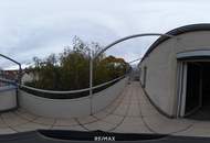 Dachgeschoß ohne Schrägen mit 2 Terrassen - sanierungsbedürftig