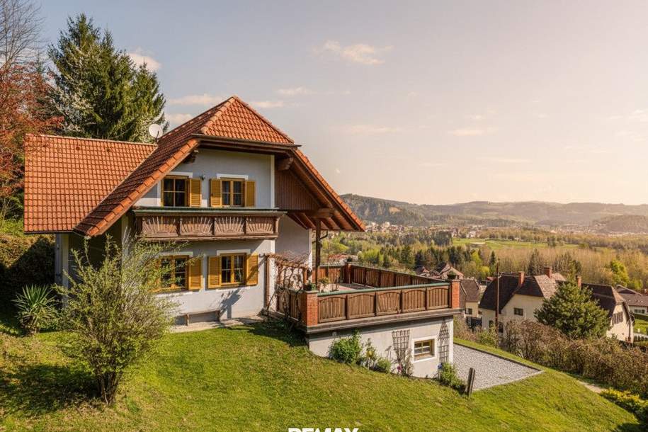 Einfamilienhaus in Maria Lankowitz mit Garage, Terrasse, 2 Balkonen, Fernsicht und großem Grundstück, Haus-kauf, 449.000,€, 8591 Voitsberg