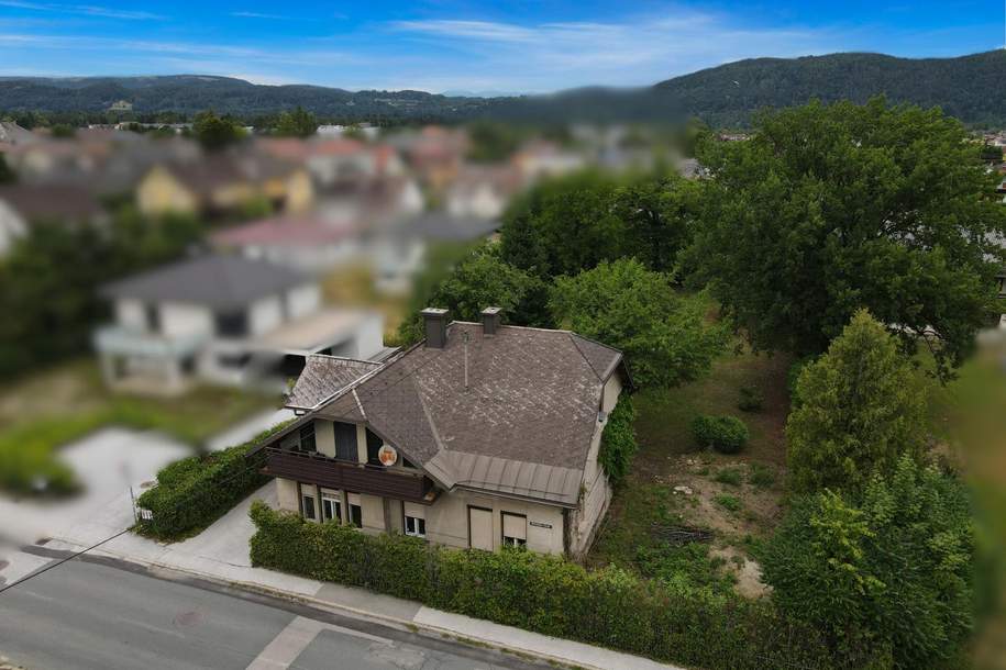 Großzügiges Grundstück mit 1.800 m² – Charmante Villa mit Ausbaupotenzial, Haus-kauf, 295.000,€, 9170 Klagenfurt Land