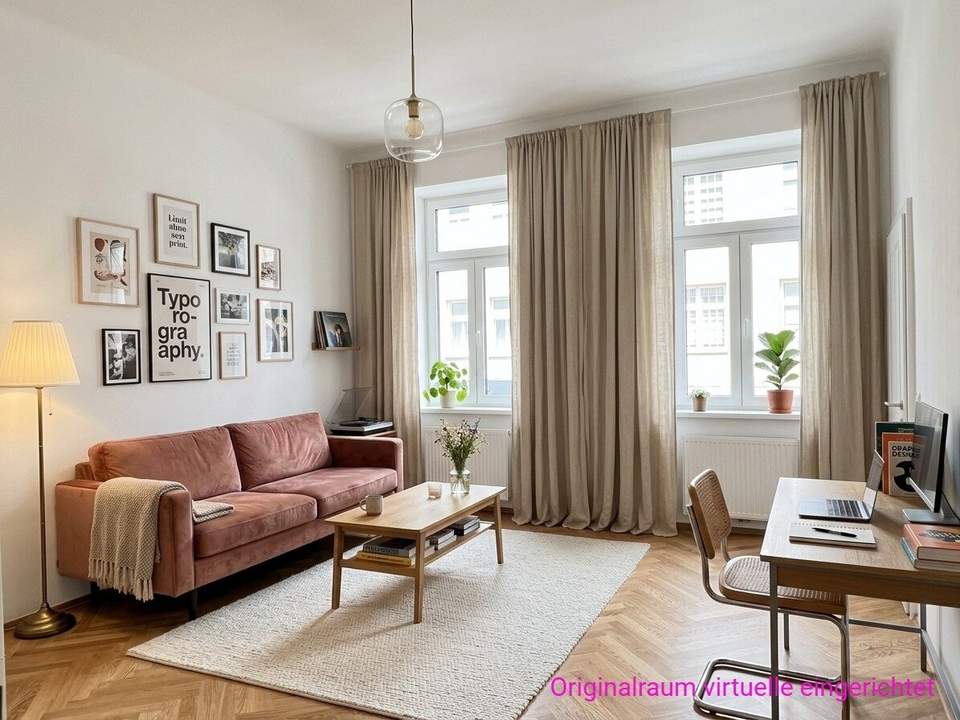 KLASSIK GANZ ROMANTISCH - TRAUMHAFTER ALTBAU MIT BALKONMÖGLICHKEIT IM CHARMANTEN INNENHOF