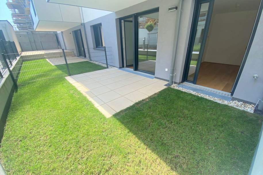 Erstbezug nach Renovierung I TERRASSE & EIGENGARTEN I Ruhelage I Tiefgarage Optional I fußläufige Verbindung an den öffentlichen Verkehr, Wohnung-miete, 990,00,€, 1220 Wien 22., Donaustadt