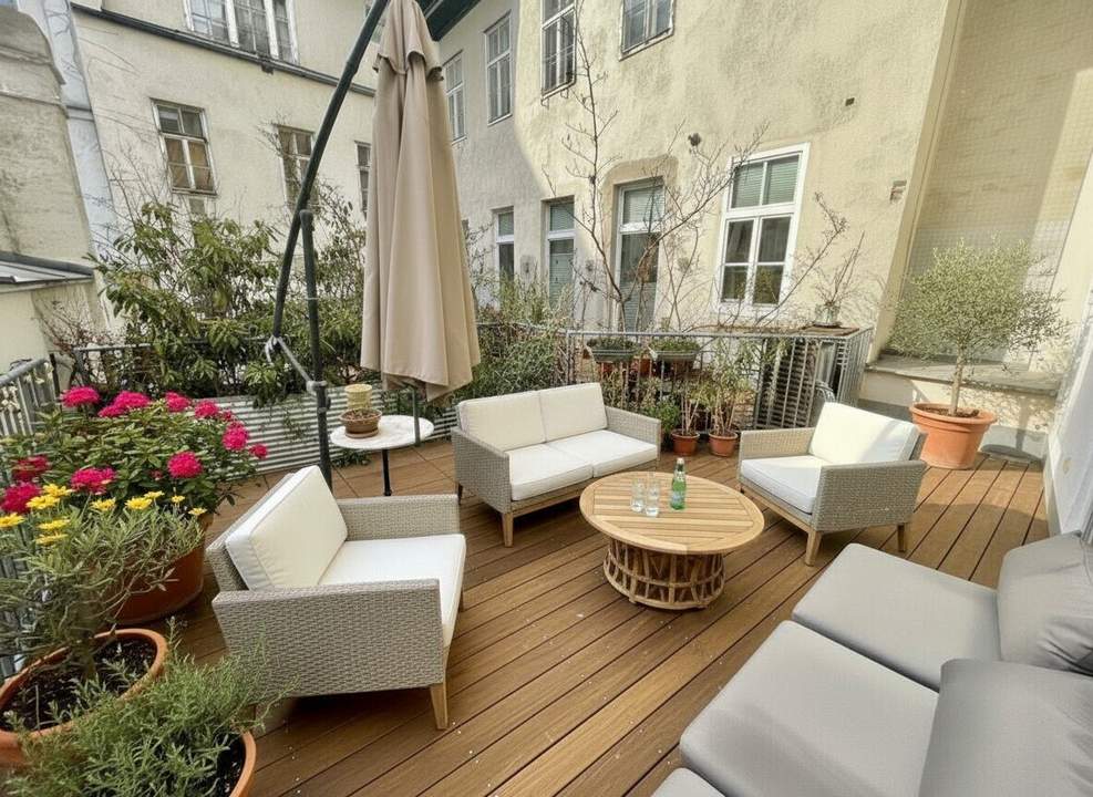 1060! BARNABITENGASSE! 2 Zimmer mit großer TERRASSE in TOP LAGE bei der Mariahilferstraße zum Kauf!