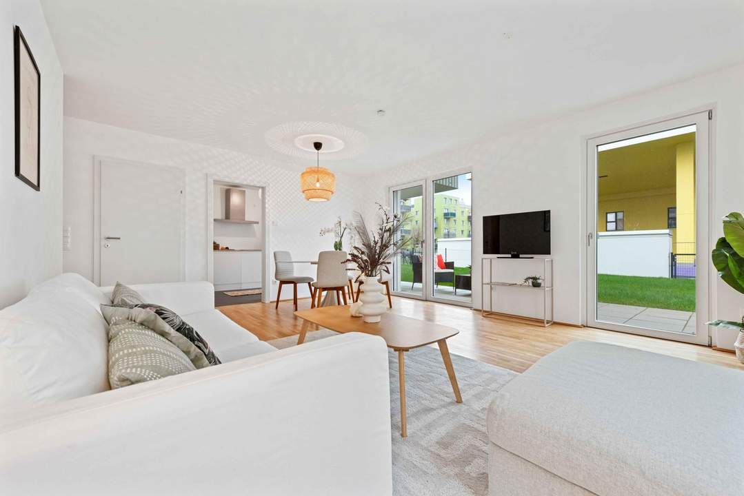 Neubau-Highlight: 3-Zimmer-Wohnung mit eigenem Garten & Terrasse!