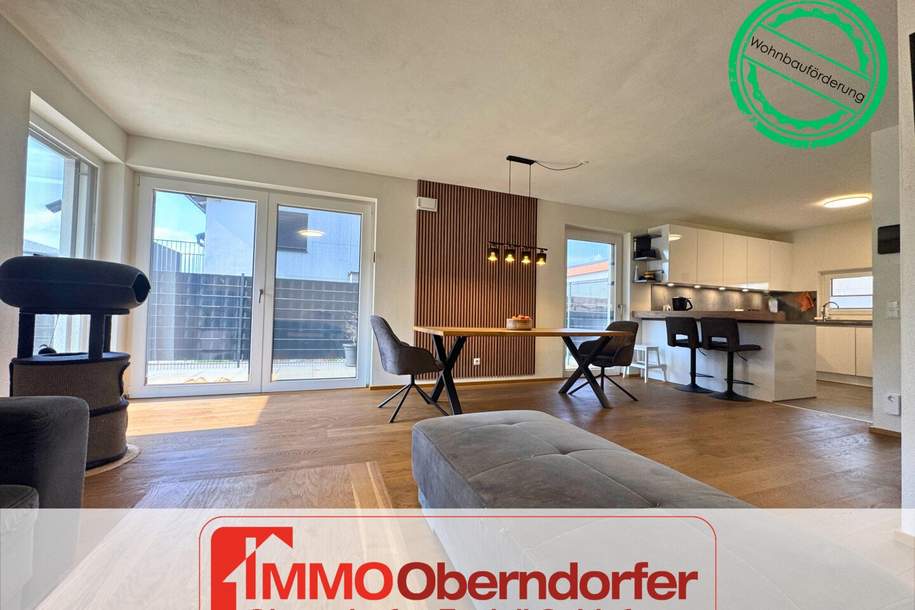 Erstklassige Doppelhaushälfte - Wohnbauförderungswürdig | LAMPRECHTSHAUSEN, Haus-kauf, 595.000,€, 5112 Salzburg-Umgebung