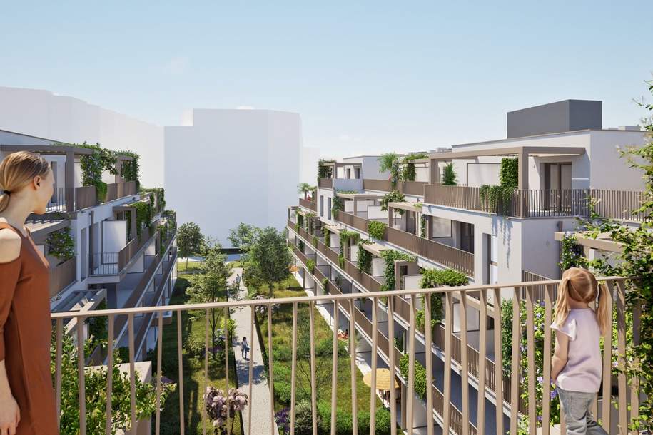 Terrazza22 - Ein Zuhause zum Aufblühen in der Aladar-Pecht-Gasse 15+17, 1220 Wien, Wohnung-kauf, 316.000,€, 1220 Wien 22., Donaustadt