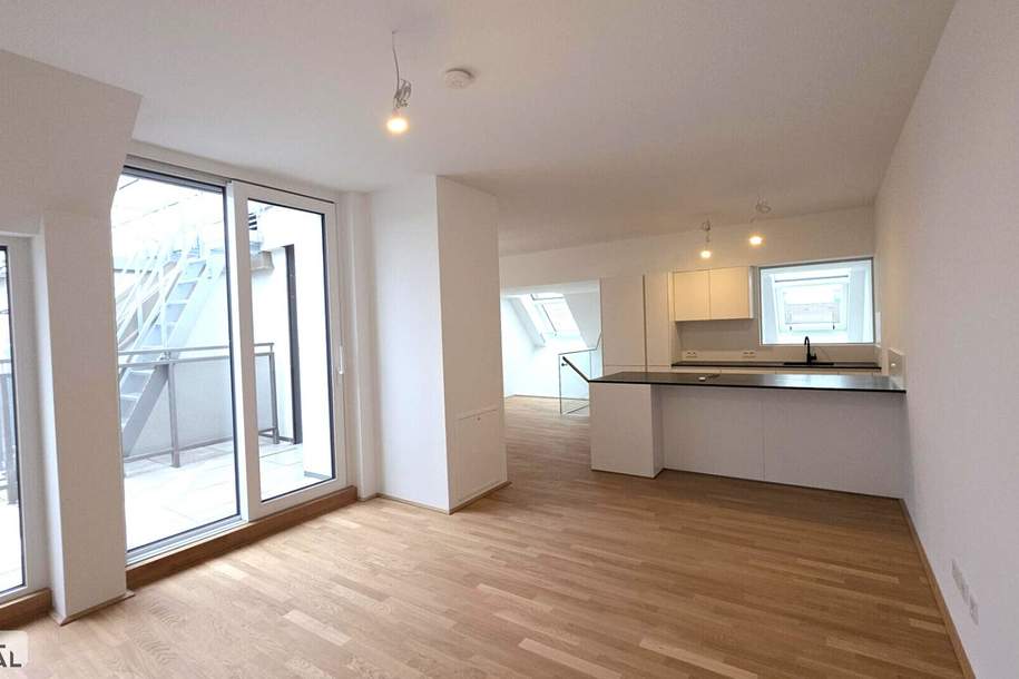 Traumhafte Dachgeschoßwohnung in 1090 Wien – Ihr Erstbezug wartet auf Sie!, Wohnung-miete, 2.627,89,€, 1090 Wien 9., Alsergrund