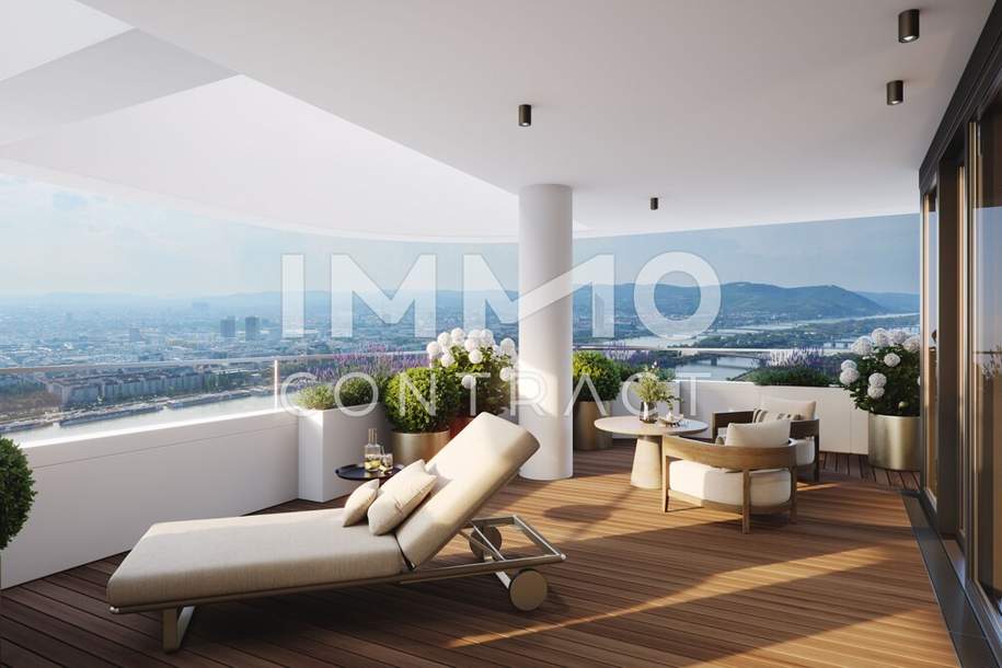 NEU: Das wahrscheinlich schönste Penthouse im höchsten Wohnturm Österreichs - Concierge, Spa, Pool, Wohnung-kauf, 1220 Wien 22., Donaustadt