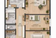 3-Zimmer-Wohnung mit verglaster Loggia, Lift, Parkplatz & Keller