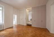 einzigartige Möglichkeit: Wohnen in einem von Otto Wagner's Wienzeilenhäuser - Köstlergasse: 4 Zimmer Jugendstil Wohnung, Hochparterre - saniert - ab sofort - Nähe Naschmarkt / Kettenbrückengasse (U4)