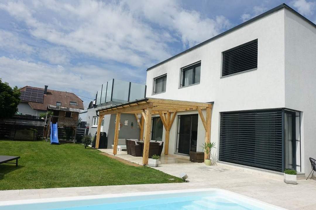 Wohnhausneubau Niedrigstenergiehaus in Aschach an der Steyr