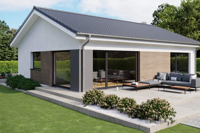 GÜSSING TOP MODERNER BUNGALOW IDEAL FÜR SINGLES-PAARE ODER FERIENHAUS (Provisionsfrei), Haus-kauf, 348.650,€, 7540 Güssing