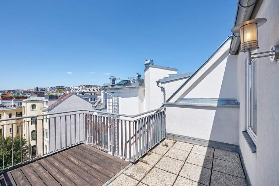 Wunderbare Dachgeschoss Maisonette mit sonniger Terrasse, Nähe U3 Hütteldorfer Straße!, Wohnung-kauf, 399.000,€, 1140 Wien 14., Penzing