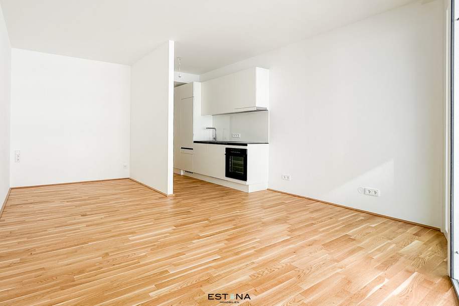 DANUBEVIEW - Singlewohnung mit Freifläche - Nähe Strandbad Alte Donau, Wohnung-miete, 790,00,€, 1220 Wien 22., Donaustadt