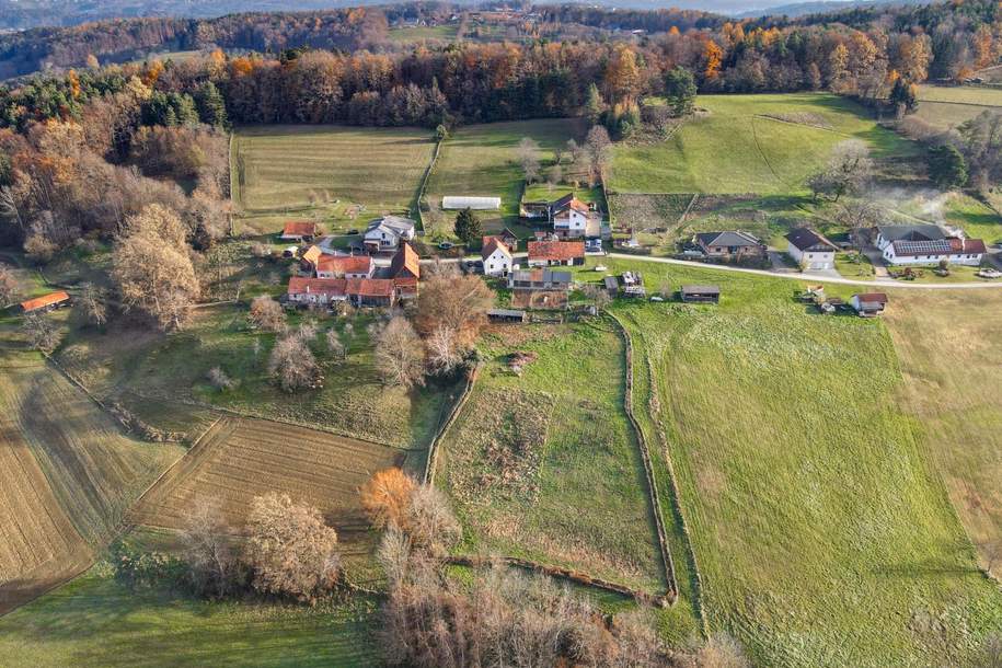 Kleinlandwirtschaft und Bauland in idyllischer Lage!, Gewerbeobjekt-kauf, 359.000,€, 8200 Weiz