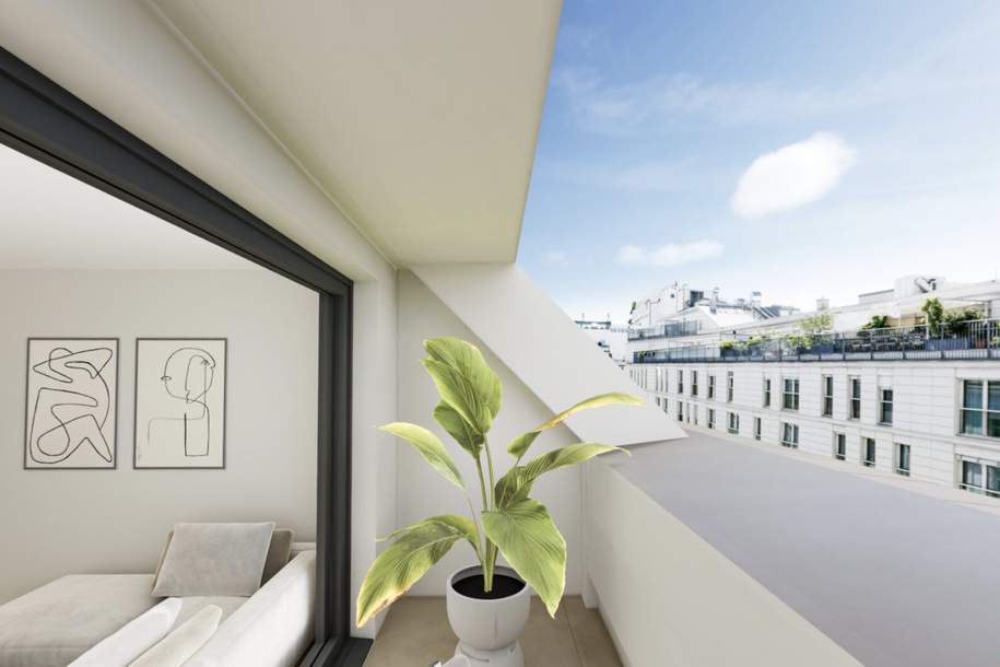 Wohnen zwischen Stadtpark und Prater | DG-ERSTBEZUG mit TERRASSE und LOGGIA | 4 Zimmer | Ost/West-Ausrichtung | Für Eigennutzer oder Anleger, Wohnung-kauf, 1.140.000,€, 1030 Wien 3., Landstraße