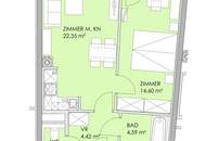 Neuwertige, moderne 2-Zimmermiete in Margarethen inkl. Garagenplatz