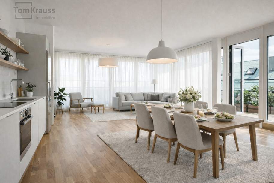 LICHT, RUHE UND WINTERGARTENFLAIR – STADTNAH WOHNEN IN BESTER LAGE, Wohnung-kauf, 849.000,€, 1200 Wien 22., Donaustadt