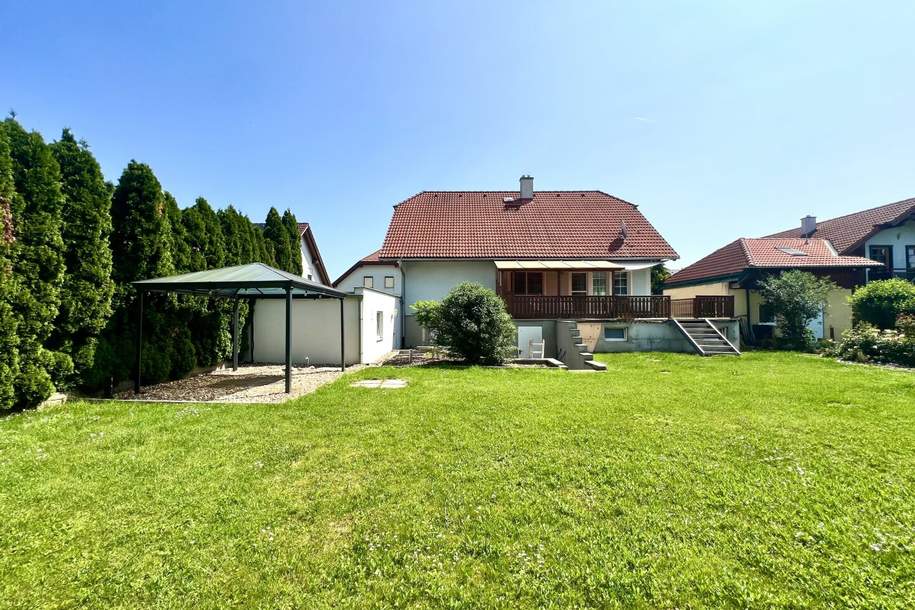 ABSOLUT IDYLLISCHE LAGE I Haus mit Ausbaupotenzial I großzügige Terrasse I 4-Autostellplätze I Garage &amp; Carport I Fußbodenheizung I Tischler Einbauküche I absolute Ruhelage, Haus-kauf, 439.000,€, 2004 Korneuburg