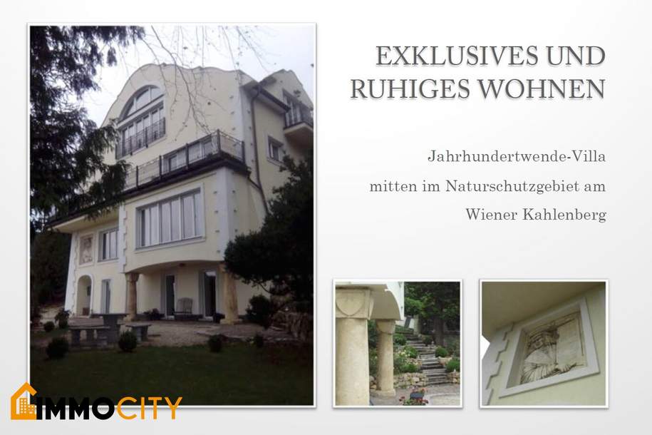 Exklusive Jahrhundertwende-Villa am Kahlenberg, 2.870 m² Grund, Bieten im Rahmen der Versteigerung, 1190 Wien, Haus-kauf, 1190 Wien 19., Döbling