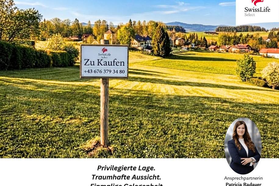 Seltene Gelegenheit in Hof bei Salzburg – Exklusives Baugrundstück mit Bergpanorama und möglichem Fuschlseeblick., Grund und Boden-kauf, 495.000,€, 5322 Salzburg-Umgebung