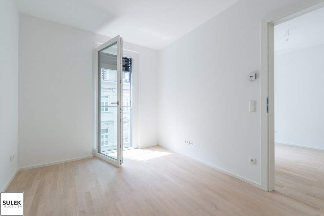 Kaiserstraße: ab 1.2.27 verfügbar - helle praktisch aufgeteilte 2 Zimmer Neubauwohnung mit Loggia