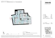 Hofseitige 2-Zimmer-Wohnung mit Loggia – provisionsfreier Erstbezug im Wohnensemble MODERN LIVING NEULAA