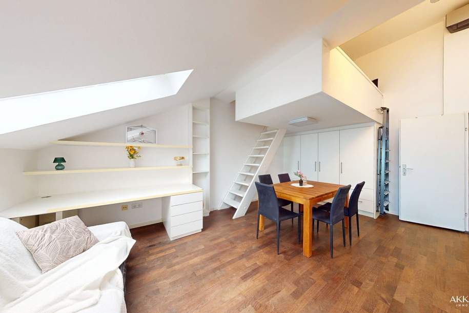 Stylisches Loft im Dachgeschoss nahe dem Augarten [A\\], Wohnung-kauf, 340.000,€, 1020 Wien 2., Leopoldstadt