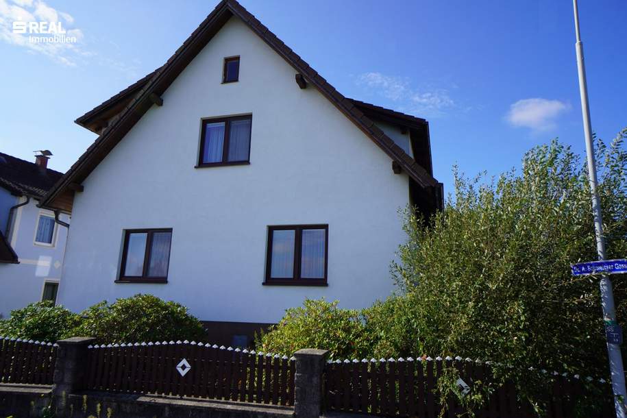 Schönes Einfamilienhaus mit Garten, Garage, großem Schuppen & aktueller Sanierung der Kellerinnenräume, Haus-kauf, 229.000,€, 3860 Gmünd